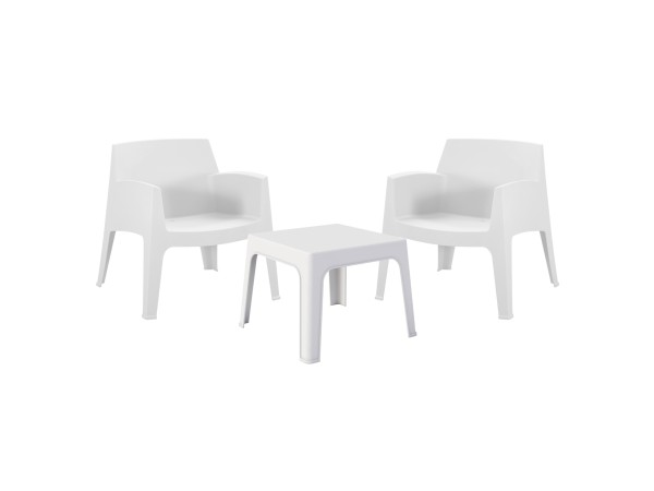 ΣΕΤ LOUNGE 3ΤΜΧ SLEEK HM21274.01 ΛΕΥΚΟ ΠΟΛΥΠΡΟΠΥΛΕΝΙΟ