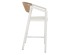 ΣΚΑΜΠΟ ΑΛΟΥΜΙΝΙΟΥ ΛΕΥΚΟ ΜΕ ΜΠΡΑΤΣΑ RATTAN & TEXTLINE 56x58x105Yεκ. HM5892.22