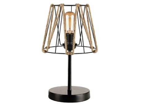 ΦΩΤΙΣΤΙΚΟ ΕΠΙΤΡΑΠΕΖΙΟ ΜΕΤΑΛΛΙΚΟ ΜΑΥΡΟ ΜΕ ΣΧΟΙΝΙ HM7618.01