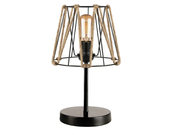 ΦΩΤΙΣΤΙΚΟ ΕΠΙΤΡΑΠΕΖΙΟ ΜΕΤΑΛΛΙΚΟ ΜΑΥΡΟ ΜΕ ΣΧΟΙΝΙ HM7618.01