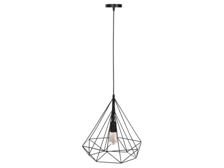 ΦΩΤΙΣΤΙΚΟ ΟΡΟΦΗΣ ΚΡΕΜΑΣΤΟ HM4040 ΜΕΤΑΛΛΙΚΟ ΚΑΠΕΛΟ ΜΑΥΡΟ 25x22x123Yεκ.