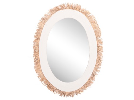 ΚΑΘΡΕΠΤΗΣ ΤΟΙΧΟΥ ΣΕΙΡΑ SANTORINI HM4528 MDF ΥΠΟΛΕΥΚΟ-ΔΙΑΚΟΣΜΗΣΗ ΣΕ ΜΠΕΖ 60x2x80Υεκ.