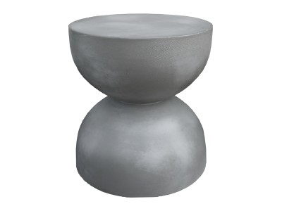 ΣΚΑΜΠΟ ΣΤΡΟΓΓΥΛΟ ZINI HM6580.01 FIBER CEMENT ΣΕ ΓΚΡΙ Φ36x43Υεκ
