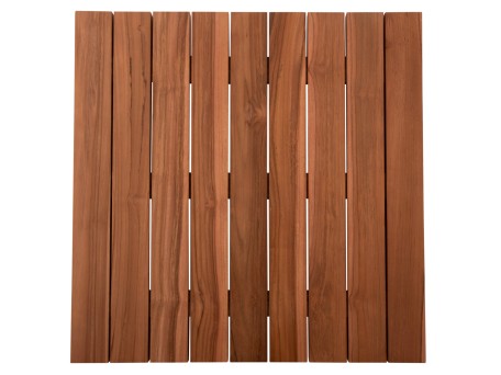 ΕΠΙΦΑΝΕΙΑ ΤΡΑΠΕΖΙΟΥ ΞΥΛΟ TEAK-ΦΥΣΙΚΟ ΤΕΤΡΑΓΩΝΗ HM6139 ΜΑΣΙΦ 80x80x4(πάχος)εκ.