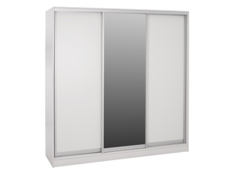 ΝΤΟΥΛΑΠΑ ΣΥΡΟΜΕΝΗ ADLER ΜΕΛΑΜΙΝΗΣ ΛΕΥΚΗ ΜΕ ΚΑΘΡΕΠΤΗ HM2435.03  200X60X210Υεκ