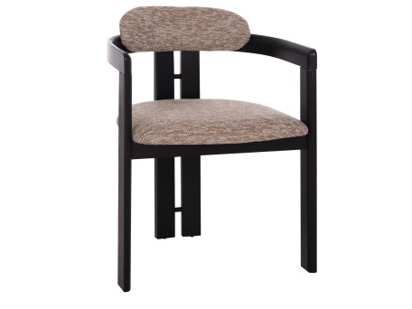 ΠΟΛΥΘΡΟΝΑ ΤΡΑΠΕΖΑΡΙΑΣ KALL HM18247.02 ΚΑΦΕ ΥΦΑΣΜΑ--PLYWOOD ΣΕ ΜΑΥΡΟ 56x45x73Υεκ