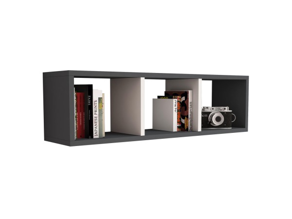 ΡΑΦΙΕΡΑ ΤΟΙΧΟΥ ΜΕΛΑΜΙΝΗΣ ΓΚΡΙ & ΛΕΥΚΟ HM9228.13 90x22x25,6Υ εκ. ΡΑΦΙΕΡΑ ΤΟΙΧΟΥ ΜΕΛΑΜΙΝΗΣ ΓΚΡΙ & ΛΕΥΚΟ HM9228.13 90x22x25,6Υ εκ.