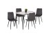 ΣΕΤ ΤΡΑΠΕΖΑΡΙΑΣ 5ΤΜΧ LATRELL HM21192 ΤΡΑΠΕΖΙ ΚΕΡΑΜΙΚΟ TOP-ΒΕΛΟΥΔΟ ΓΚΡΙ ΚΑΡΕΚΛΕΣ