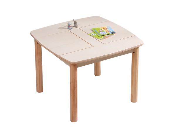 ΤΡΑΠΕΖΑΚΙ ΠΑΙΔΙΚΟ ΜΕ ΑΠΟΘ.ΧΩΡΟΥΣ RICKI HM18339.01 MDF & ΣΥΜΗΔΑ ΣΕ ΦΥΣΙΚΟ 65x65x47Υεκ