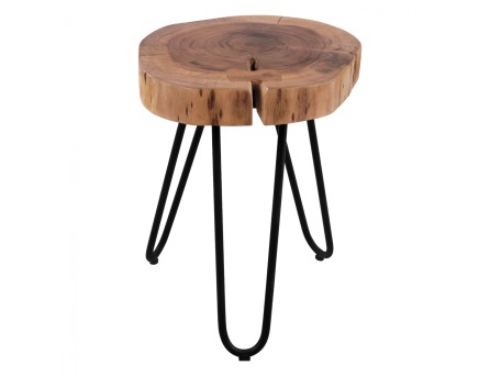 ΤΡΑΠΕΖΑΚΙ-ΣΚΑΜΠΩ OSLO HM8209.11 ΑΠΟ ΜΑΣΙΦ ΚΟΡΜΟ ΑΚΑΚΙΑΣ 35x35x42Υ εκ.