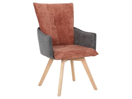 ΠΟΛΥΘΡΟΝΑΚΙ REX HM9847.06 ΚΕΡΑΜΙΔΙ-ΓΚΡΙ ΥΦΑΣΜΑ-ΞΥΛΟ ΟΞΙΑΣ ΠΟΔΙΑ 53x60x93Υεκ.