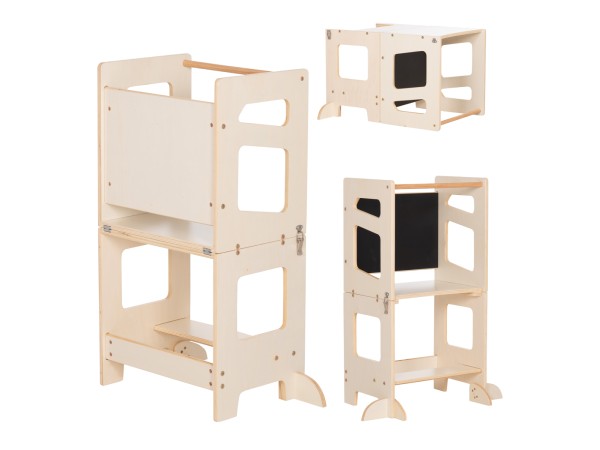 ΠΥΡΓΟΣ ΕΚΜΑΘΗΣΗΣ ΜΕ ΠΙΝΑΚΑ RICKI HM18344.01 ΞΥΛΟ ΠΕΥΚΟΥ ΦΥΣΙΚΟ 43x32x84Υεκ