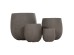 ΣΕΤ 4ΤΜΧ ΓΛΑΣΤΡΕΣ ΣΤΡΟΓΓΥΛΕΣ GARDENER HM4726 FIBERCLAY ΓΚΡΙΖΟΠΡΑΣΙΝΟ Φ52x55Υεκ