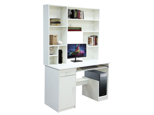 ΓΡΑΦΕΙΟ ΜΕ ΒΙΒΛΙΟΘΗΚΗ-ΡΑΦΙΕΡΑ STATUS ΛΕΥΚΟ HM2032.03 120x55,5x182,5 εκ. ΓΡΑΦΕΙΟ ΜΕ ΒΙΒΛΙΟΘΗΚΗ-ΡΑΦΙΕΡΑ STATUS ΛΕΥΚΟ HM2032.03 120x55,5x182,5 εκ.