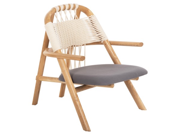 ΠΟΛΥΘΡΟΝΑ CRAFT HM9413.01 ΑΠΟ ΦΡΑΞΙΝΟ ΚΑΙ ΣΧΟΙΝΙ ΦΥΣΙΚΟ 81x76x81Y εκ.