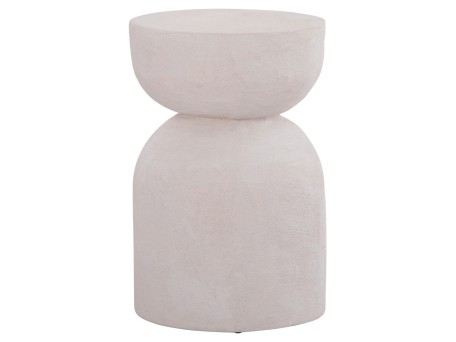 ΣΚΑΜΠΟ ΣΕΙΡΑ SANTORINI HM18041 ΠΟΛΥΡΗΤΙΝΗ ΣΕ ΥΠΟΛΕΥΚΟ Φ30,5x46Υεκ