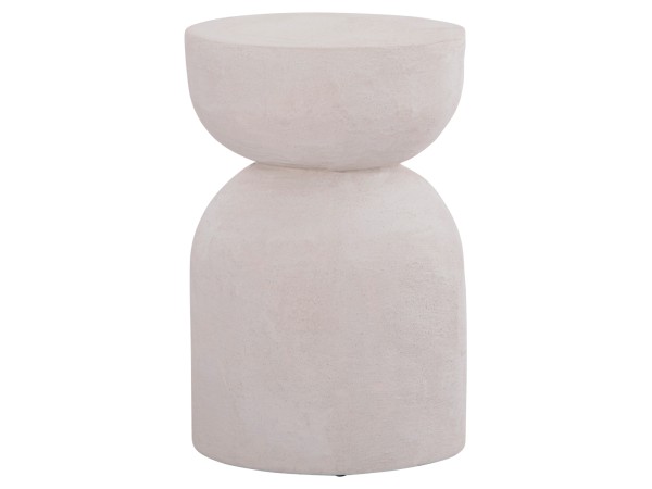 ΣΚΑΜΠΟ ΣΕΙΡΑ SANTORINI HM18041 ΠΟΛΥΡΗΤΙΝΗ ΣΕ ΥΠΟΛΕΥΚΟ Φ30,5x46Υεκ