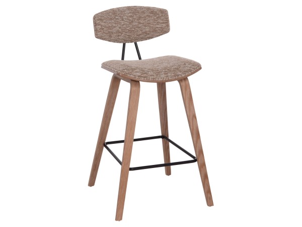 ΣΚΑΜΠΟ ΜΠΑΡ ΜΕΣ.ΥΨΟΥΣ INOVER HM9984.01 PLYWOOD ΣΕ WHITEWASH-ΚΑΦΕ ΥΦΑΣΜΑ 50x48x90Υεκ.