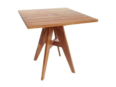 ΤΡΑΠΕΖΙ ΤΕΤΡΑΓΩΝΟ LEO HM9918 ΜΑΣΙΦ ΞΥΛΟ ΤΕΑΚ 70x70x75Υεκ.