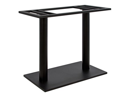 ΒΑΣΗ ΜΕΤΑΛΛΙΚΗ ΔΙΠΛΗ ΜΑΥΡΗ 40Χ70Χ72Υεκ. ΜΕ ΡΕΓΟΥΛΑΤΟΡΟΥΣ HM435