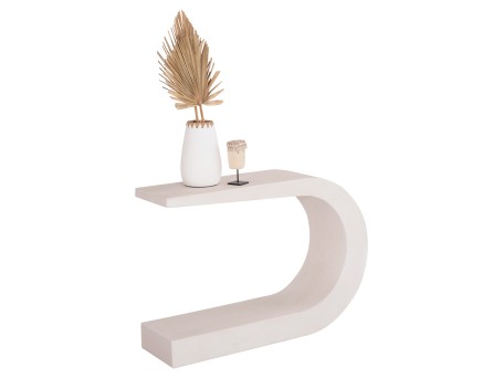 ΚΟΝΣΟΛΑ ΣΕΙΡΑ SANTORINI HM18049 MDF ΣΕ ΥΠΟΛΕΥΚΟ ΧΡΩΜΑ 110x30x70Υεκ.