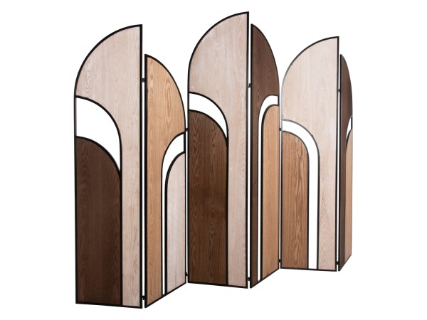 ΠΑΡΑΒΑΝ 6-ΦΥΛΛΟ ΜΟΝΗΣ ΟΨΗΣ CRYPT HM4221 MDF ΣΕ 4 ΧΡΩΜΑTA-ΜΑΥΡΟ ΜΕΤΑΛΛΟ 241x1,5x180Υεκ.