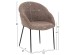 ΣΕΤ ΤΡΑΠΕΖΑΡΙΑΣ 7ΤΜΧ DRENNY HM10936.03 MDF TOP ΚΑΡΥΔΙ--ΥΦΑΣΜΑ TAUPE & ΜΕΤΑΛΛΟ ΜΑΥΡΟ