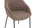 ΣΕΤ ΤΡΑΠΕΖΑΡΙΑΣ 7ΤΜΧ DRENNY HM10936.03 MDF TOP ΚΑΡΥΔΙ--ΥΦΑΣΜΑ TAUPE & ΜΕΤΑΛΛΟ ΜΑΥΡΟ
