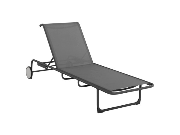 ΞΑΠΛΩΣΤΡΑ ΑΛΟΥΜΙΝΙΟΥ RIBEN ΜΕ ΥΦΑΣΜΑ TESLIN ΚΑΙ ΡΟΔΕΣ HM6293.01 ΣΕ ΓΚΡΙ 210x78x91Υεκ