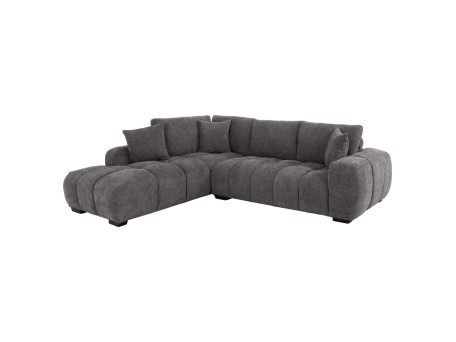 ΚΑΝΑΠΕΣ ΓΩΝΙΑ (ΑΡΙΣΤΕΡΗ) COVEN HM3266.03L ΣΚΟΥΡΟ ΓΚΡΙ ΥΦΑΣΜΑ 298x102-208x85Υεκ.