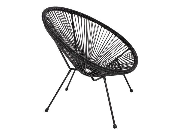 ΠΟΛΥΘΡΟΝΑ ΤΥΠΟΥ ΦΩΛΙΑ ΜΕΤΑΛΛΙΚΗ ACAPULCO ΜΑΥΡΗ ΜΕ ΜΑΥΡΟ P.E.RATTAN HM5872.01 70x73x79 εκ. ΠΟΛΥΘΡΟΝΑ ΤΥΠΟΥ ΦΩΛΙΑ ΜΕΤΑΛΛΙΚΗ ACAPULCO ΜΑΥΡΗ ΜΕ ΜΑΥΡΟ P.E.RATTAN HM5872.01 70x73x79 εκ.