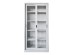 ΒΙΒΛΙΟΘΗΚΗ ΜΕ ΣΥΡΟΜΕΝΕΣ ΠΟΡΤΕΣ SLINGER HM6632.02 ΜΕΤΑΛΛΙΚΗ ΛΕΥΚΗ 90x40x185Υεκ