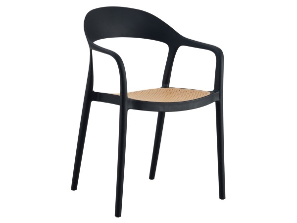 ΠΟΛΥΘΡΟΝΑ ΠΟΛΥΠΡΟΠΥΛΕΝΙΟΥ CLEO HM5935.02 ΜΑΥΡΗ ME ΜΠΕΖ ΨΑΘΑ 57x53x81Υ