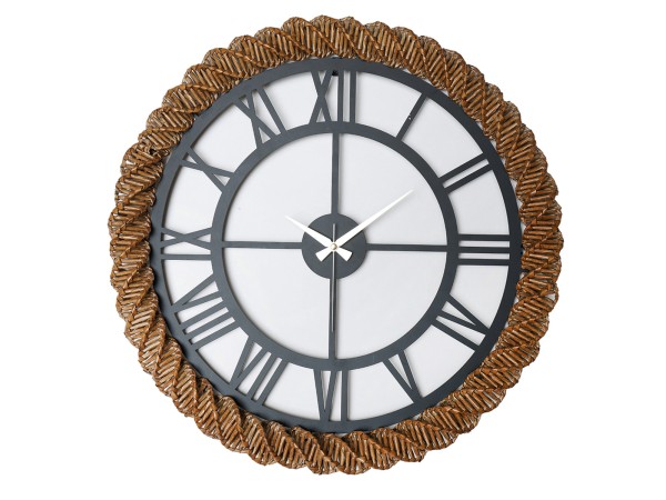 ΡΟΛΟΙ ΤΟΙΧΟΥ ΣΤΡΟΓΓΥΛΟ HM4337 ΣΚΟΥΡΟ ΓΚΡΙ ΜΕΤΑΛΛΟ-ΨΑΘΑ ΠΛΕΚΤΗ ΣΕ ΦΥΣΙΚΟ Φ60 εκ.