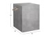 ΣΚΑΜΠΟ ΤΕΤΡΑΓΩΝΟ ΜΕ ΧΕΡΟΥΛΙΑ ZAK HM6581.01 FIBER CEMENT ΣΕ ΓΚΡΙ 36x36x43Υεκ