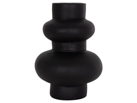 ΕΠΙΤΡΑΠΕΖΙΟ ΔΙΑΚΟΣΜΗΤΙΚΟ ΒΑΖΟ LEMA HM4664.01M ΤΕΡΑΚΟΤΑ ΣΕ ΜΑΥΡΟ--Φ22x29Υεκ.