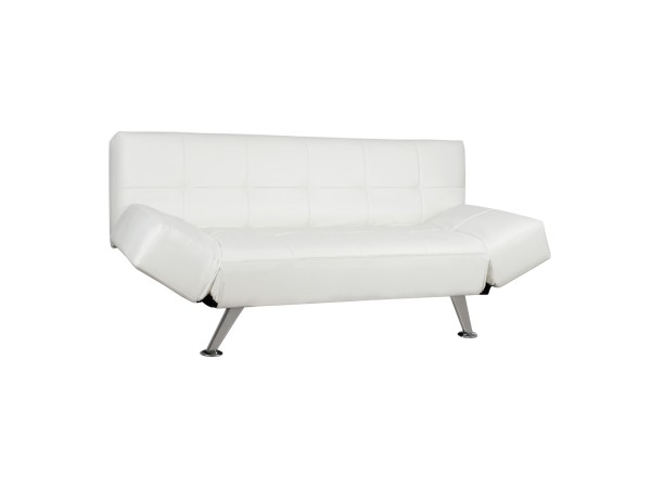 ΚΑΝΑΠΕΣ ΚΡΕΒΑΤΙ HM3001.01 THOM ΜΕ ΑΝΑΔΙΠΛΟΥΜΕΝΑ ΜΠΡΑΤΣΑ ΛΕΥΚΟ PU 189x93x82Υεκ.