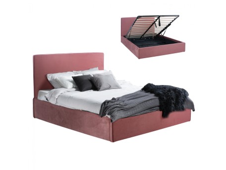 ΚΡΕΒΑΤΙ ALLIE HM584.12 160Χ200 ΜΕ ΑΠΟΘΗΚΕΥΤΙΚΟ ΧΩΡΟ ΣΑΠΙΟ ΜΗΛΟ