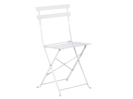 ΚΑΡΕΚΛΑ ΖΑΠΠΕΙΟΥ ΠΤΥΣΣΟΜΕΝΗ SOPHIE HM6337.01 ΜΕΤΑΛΛΙΚΗ ΛΕΥΚΗ 41x43x80Υεκ.