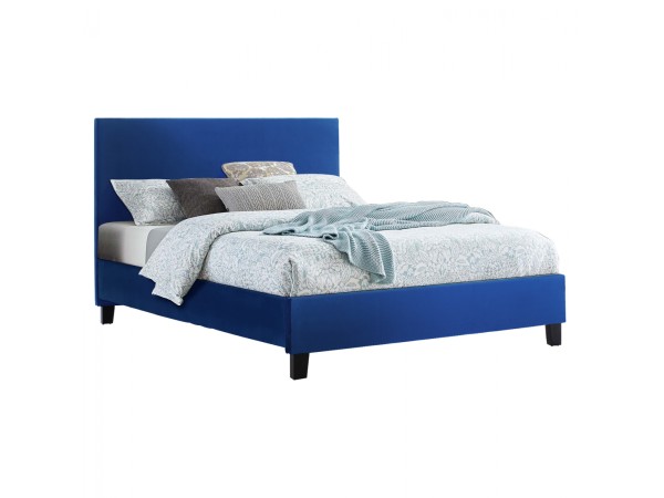 ΚΡΕΒΑΤΙ BECCA ΑΠΟ ΒΕΛΟΥΔΟ ΜΠΛΕ HM553.18 ΓΙΑ ΣΤΡΩΜΑ 150x200 εκ. ΚΡΕΒΑΤΙ BECCA ΑΠΟ ΒΕΛΟΥΔΟ ΜΠΛΕ HM553.18 ΓΙΑ ΣΤΡΩΜΑ 150x200 εκ.