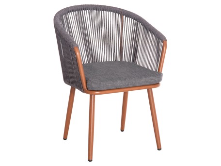 ΠΟΛΥΘΡΟΝΑ ΑΛΟΥΜΙΝΙΟΥ HARRIET HM5548.11 ΚΑΦΕ ΜΕ ΓΚΡΙ ΣΧΟΙΝΙ 60x62x80,5Υεκ