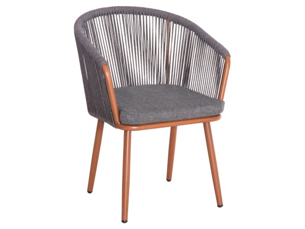 ΠΟΛΥΘΡΟΝΑ ΑΛΟΥΜΙΝΙΟΥ HARRIET HM5548.11 ΚΑΦΕ ΜΕ ΓΚΡΙ ΣΧΟΙΝΙ 60x62x80,5Υεκ