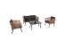 ΣΑΛΟΝΙ ΕΞ.ΧΩΡΟΥ 4ΤΜΧ FREJA HM6057.03 ΑΛΟΥΜ.ΑΝΘΡΑΚΙ-PE RATTAN ΜΠΕΖ-ΑΝΘΡΑΚΙ ΜΑΞΙΛΑΡΙΑ