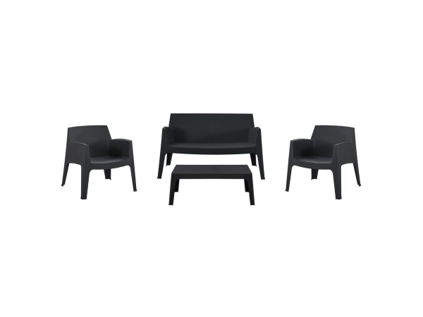 ΣΕΤ LOUNGE 4ΤΜΧ SLEEK HM21275.02 ΜΑΥΡΟ ΠΟΛΥΠΡΟΠΥΛΕΝΙΟ ΣΕΤ LOUNGE 4ΤΜΧ SLEEK HM21275.02 ΜΑΥΡΟ ΠΟΛΥΠΡΟΠΥΛΕΝΙΟ