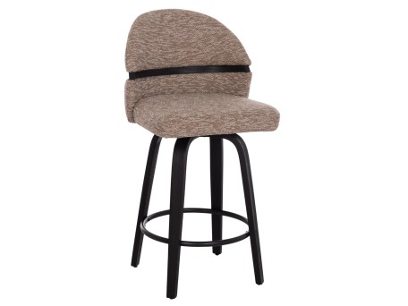 ΣΚΑΜΠΟ ΜΠΑΡ ΠΕΡΙΣΤΡΕΦΟΜΕΝΟ DEKKER HM18250.02 PLYWOOD ΜΑΥΡΟ--ΥΦΑΣΜΑ ΚΑΦΕ 48x54x96Υεκ.