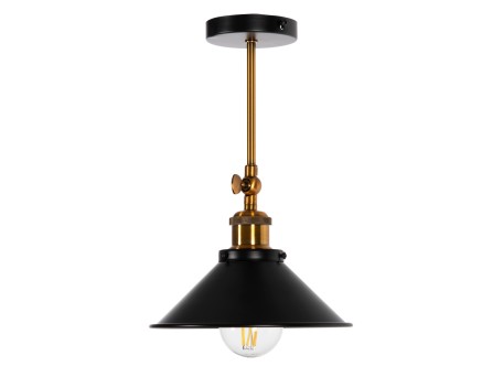 ΦΩΤΙΣΤΙΚΟ ΟΡΟΦΗΣ/ΤΟΙΧΟΥ HM4121 ΜΕΤΑΛΛΙΚΟ ΣΕ ΜΑΥΡΟ-ΧΡΥΣΟ Φ21x31Υεκ.