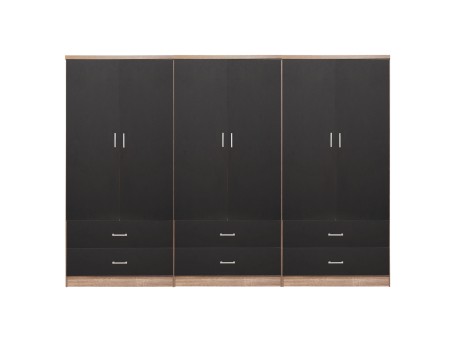 ΝΤΟΥΛΑΠΑ 6ΦΥΛΛΗ REINA ME 6 ΣΥΡΤΑΡΙΑ HM21060.03 ΜΕΛΑΜΙΝΗ ΣΕ ΓΚΡΙ-ΣΟΝΑΜΑ 240x42x181Υεκ