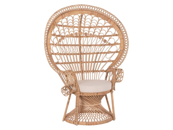 ΠΟΛΥΘΡΟΝΑ ROYAL PEACOCK HM9342 RATTAN ΣΕ ΦΥΣΙΚΟ-ΜΑΞΙΛΑΡΙ ΜΠΕΖ 114x72x150Yεκ. ΠΟΛΥΘΡΟΝΑ ROYAL PEACOCK HM9342 RATTAN ΣΕ ΦΥΣΙΚΟ-ΜΑΞΙΛΑΡΙ ΜΠΕΖ 114x72x150Yεκ.