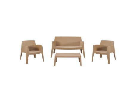 ΣΕΤ LOUNGE 4ΤΜΧ SLEEK HM21275.03 ΚΑΠΟΥΤΣΙΝΟ ΠΟΛΥΠΡΟΠΥΛΕΝΙΟ