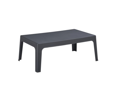 ΤΡΑΠΕΖΑΚΙ ΟΡΘΟΓΩΝΙΟ SLEEK HM6367.10 ΠΟΛΥΠΡΟΠΥΛΕΝΙΟ ΣΕ ΣΚΟΥΡΟ ΓΚΡΙ 99x59.5x39.5Υεκ.